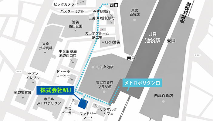 株式会社WIJ アクセスマップ